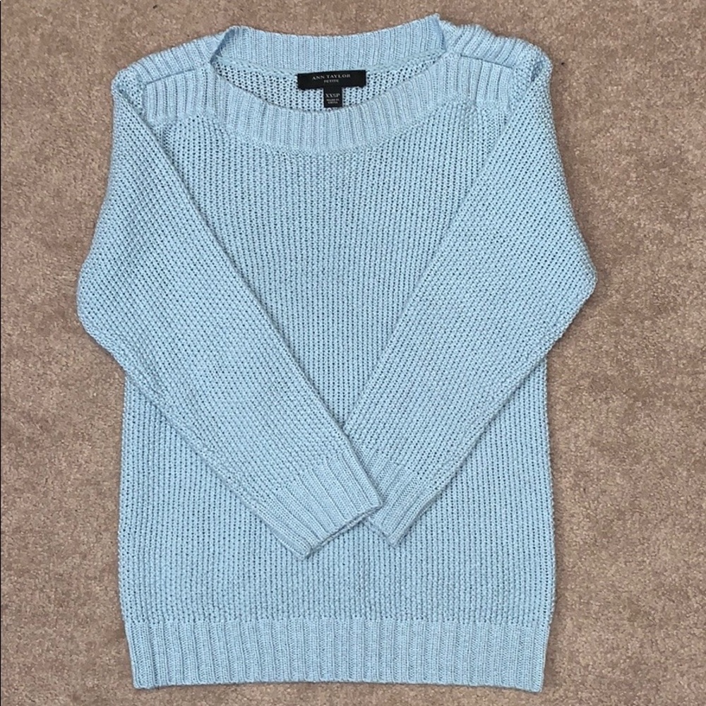 Ann Taylor Petite Knit Crewneck Sweater
